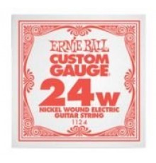 Ernie Ball 1124 струна для электро и акустических гитар, Никель, в оплётке, калибр .024