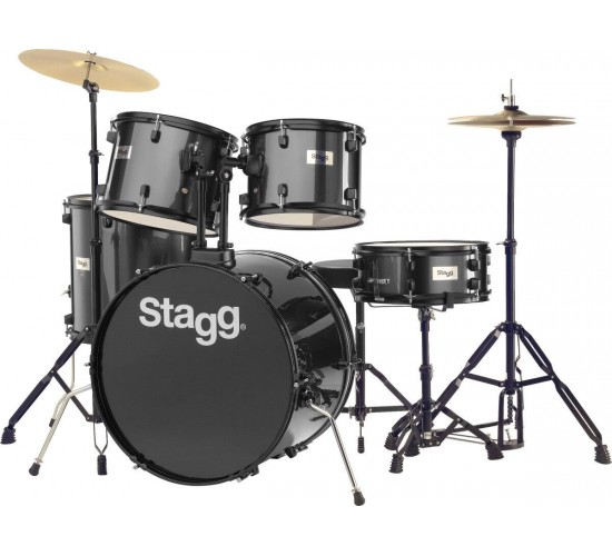 Stagg TIM122BK акустическая барабанная установка, цвет черный