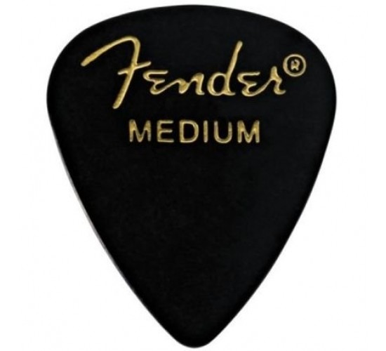 Fender 351 Shape Picks 1 Gross Black Medium медиатор, цвет черный