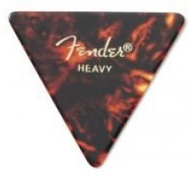 Fender 355 Shape Picks Shell Heavy медиаторы, жесткие, цвет черепаховый (треугольные)