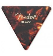 Fender 355 Shape Picks Shell Heavy медиаторы, жесткие, цвет черепаховый (треугольные)