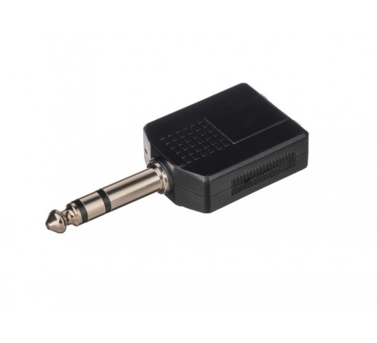 Soundking CC312 Переходник (разъем переходной) 6,35мм, штекер, стерео - 2х6,3мм, гнезда