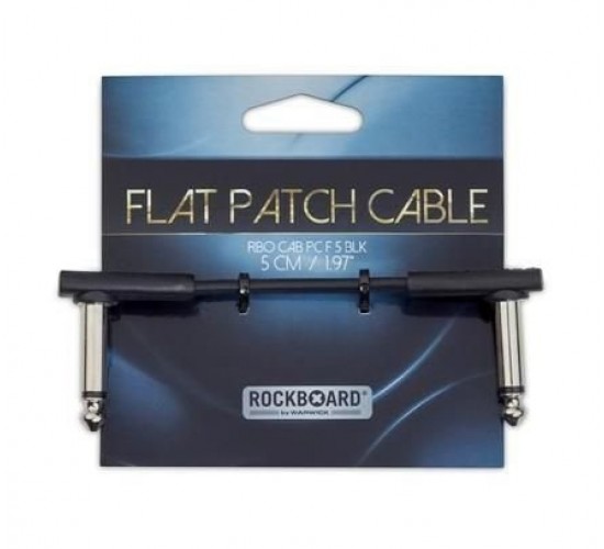 Rockboard RBO CAB PC F 5 BLK Кабель для коммутации гитарных эффектов, 5 см, чёрный