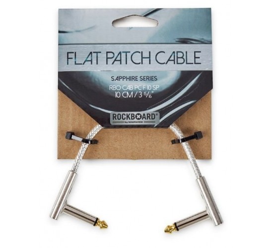 Rockboard RBO CAB PC F 10 SP Кабель для коммутации гитарных эффектов, 10 см, Sapphire-series