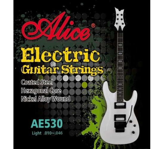 Alice AE530L 532 Комплект струн для электрогитары, никель, 10-46