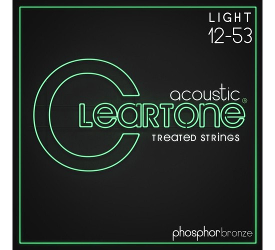 Cleartone 7412 Phosphor Bronze Light Струны для акустической гитары 12-53