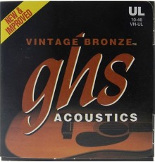 GHS VN-UL Vintage Bronze Комплект струн для акустической гитары (10-46)