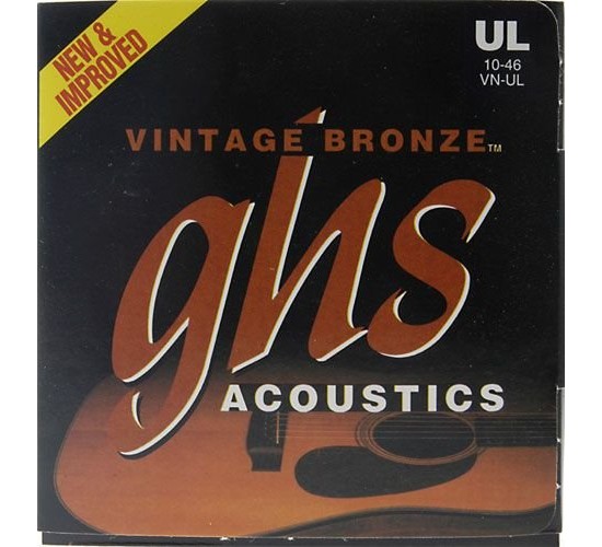 GHS VN-UL Vintage Bronze Комплект струн для акустической гитары (10-46)