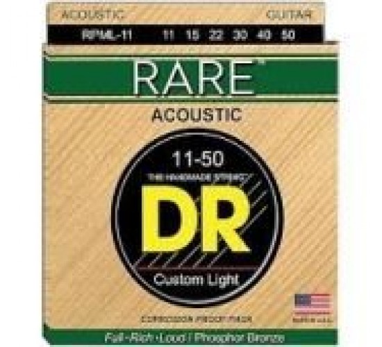 DR RPML-11 RARE Phosphor Bronze Acoustic 11-50 струны для акустической гитары