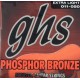 GHS Phosphor Bronze Комплект струн для акустической гитары 11-50