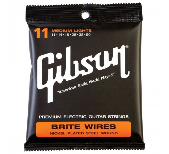Gibson SEG-700ML Brite Wires .011-.050 струны для электрогитары