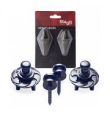 Stagg SSL1 BK кнопки для крепления ремня с замковой системой блокировки, цвет черный