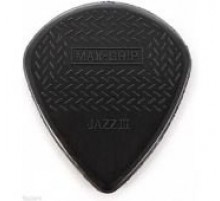 Dunlop Max-Grip Nylon Jazz III Медиатор, толщина 1,38мм, черный