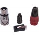 Soundking CX3F003 кабельный балансный разъем XLR female, 3 контакта, металл/ крышка пластик