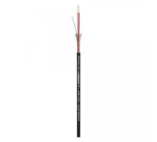 Sommer Cable SC-CICADA SO-D14 балансный патч кабель 2х0,14 мм2, оплетка 2,6 мм, черный
