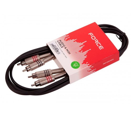 Force FLC-20/2 шнур аудио двойной моно 2RCA-2RCA