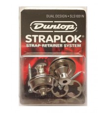 Dunlop SLS1031N Straplok Dual Крепление ремня, никелированное, 2шт