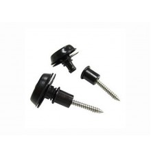 Dunlop SLS1403BK Straplok Flush Крепление ремня, черное, 2шт