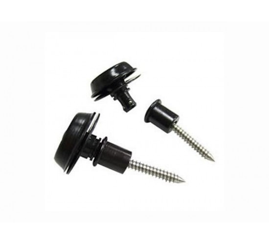 Dunlop SLS1403BK Straplok Flush Крепление ремня, черное, 2шт