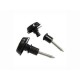 Dunlop SLS1403BK Straplok Flush Крепление ремня, черное, 2шт