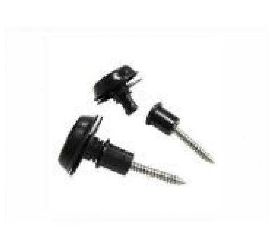 Dunlop SLS1403BK Straplok Flush Крепление ремня, черное, 2шт