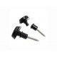 Dunlop SLS1403BK Straplok Flush Крепление ремня, черное, 2шт