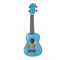 Mirra UK-300-21-YD Укулеле сопрано, с рисунком Сartoon (мультики)