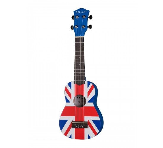 Mirra UK-300-21-YG укулеле сопрано, с рисунком (британский флаг)