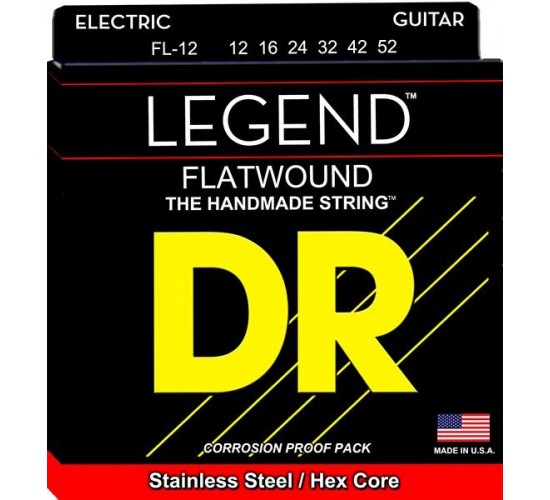 DR FL-12 LEGEND комплект струн для электрогитары, 12-52