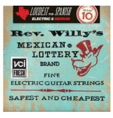 Dunlop RWN1046 Rev. Willy's Lottery комплект струн для электрогитары, никелированные, Medium, 10-46