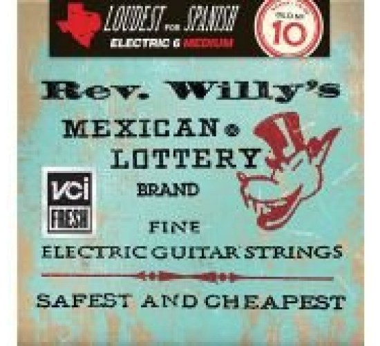 Dunlop RWN1046 Rev. Willy's Lottery комплект струн для электрогитары, никелированные, Medium, 10-46