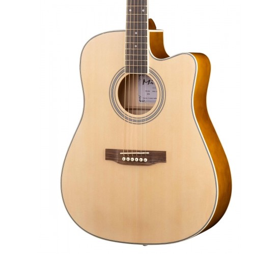 Mirra WM-C4115-NR Гитара акустическая, с вырезом, цвет натуральный