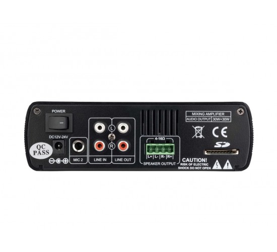 LAudio LAM230 Микшер усилитель мощности трансляционный, 2х30Вт LAM230
