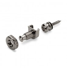 Schaller 14010601 Security Lock Крепление для ремня с блокировкой, для гитары, рутений.