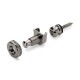 Schaller 14010601 Security Lock Крепление для ремня с блокировкой, для гитары, рутений.