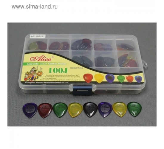 Alice AP-100JMS Медиаторы, разные капли, (толщины: 1.0мм, 2.0мм, 3.0мм.)