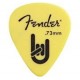 Fender Rock On Touring медиатор 0,73 мм, цвет желтый