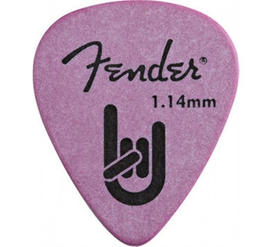 Fender Rock On Touring медиатор 1,14 мм, цвет фиолетовый