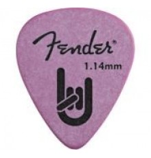Fender Rock On Touring медиатор 1,14 мм, цвет фиолетовый