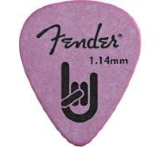 Fender Rock On Touring медиатор 1,14 мм, цвет фиолетовый