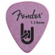 Fender Rock On Touring медиатор 1,14 мм, цвет фиолетовый