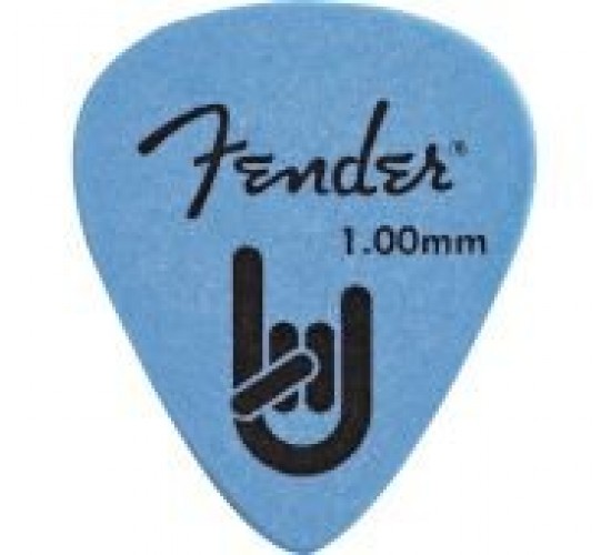 Fender Rock On Touring медиатор 1,00 мм, цвет синий