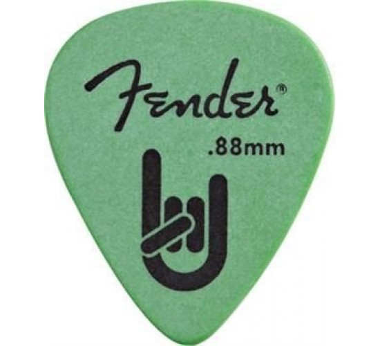 Fender Rock On Touring медиатор 0,88 мм, цвет зеленый