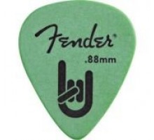 Fender Rock On Touring медиатор 0,88 мм, цвет зеленый