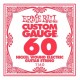 Ernie Ball 1160 струна для электро и акустических гитар. Сталь, калибр .060