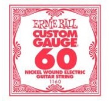 Ernie Ball 1160 струна для электро и акустических гитар. Сталь, калибр .060