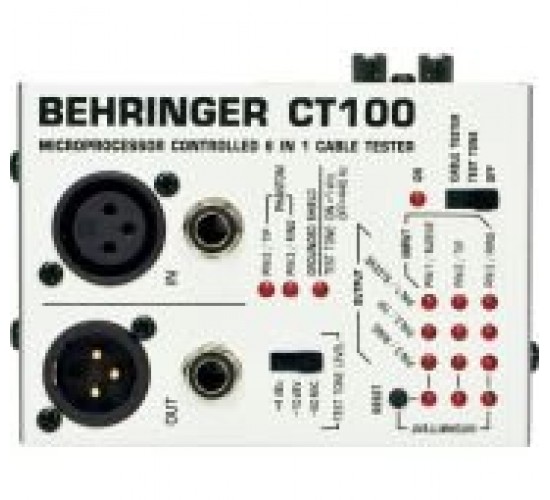 Behringer CT100 микропроцессорный универсальный тестер для диагностики и отстройки звукового обор-ия