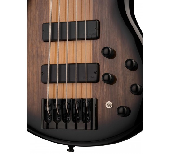 Cort C5 Plus ZBMH TBB Бас-гитара 5-ти струнная, коричневый санберст