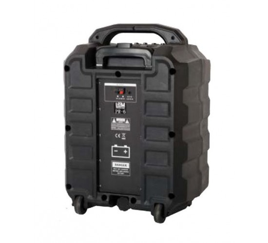 Leem PR-6 акустическая система, портативная на колесах, с аккумулятором, 25Вт