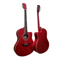 Sevillia IWC-39M RDS гитара акустическая с вырезом, цвет красный